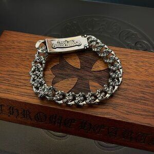 Chrome Hearts Bracelet OG Style 925 Silver Chain